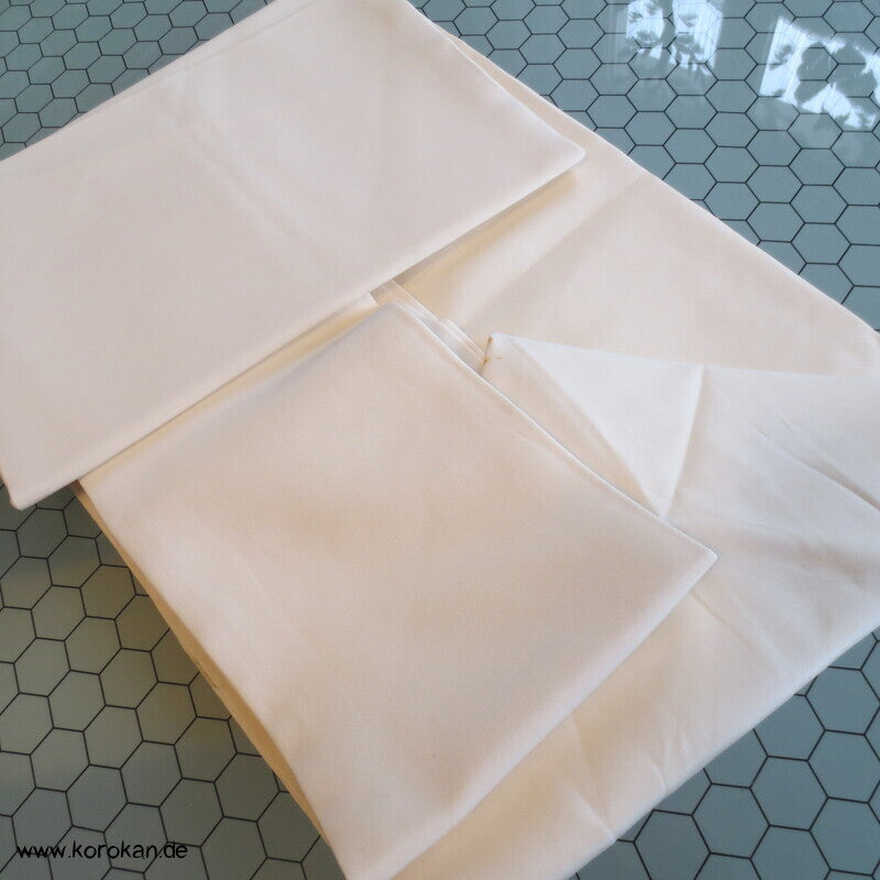 Nagoya Obi Kimono Gürtel Seidenrips bemalt mit rotem Bambus