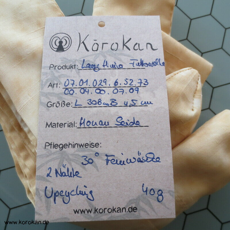 natur wolkig langes Koshihimo Band Honan Wildseide