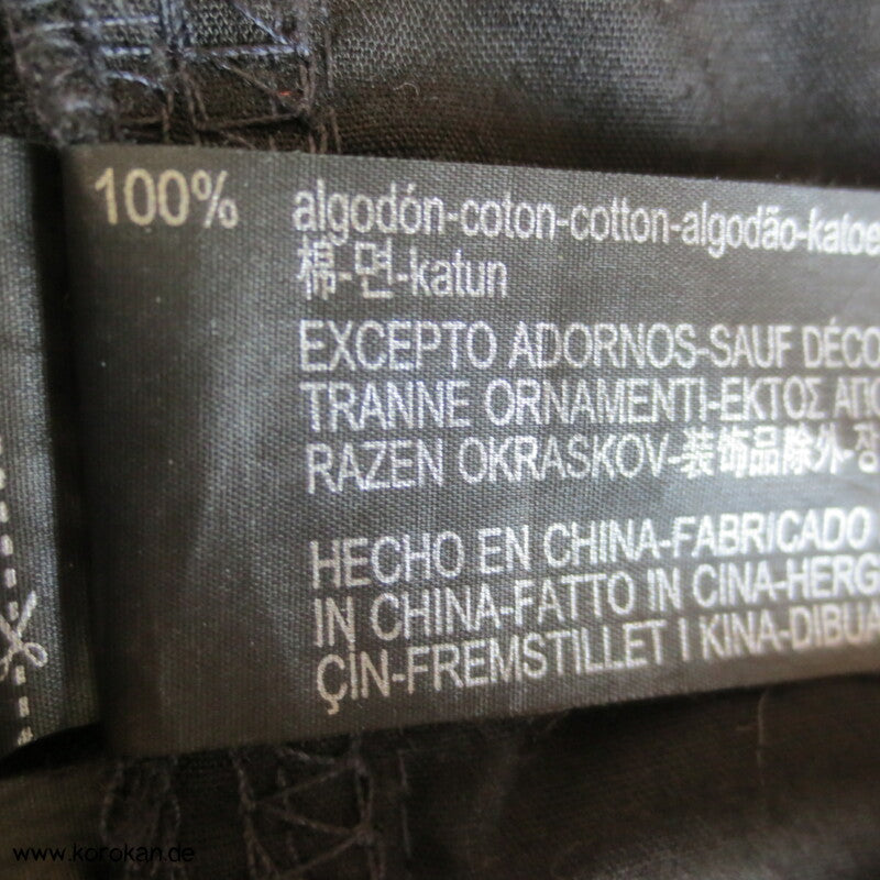 Zara Man Jeansjacke mit japanischen Stickereien XL
