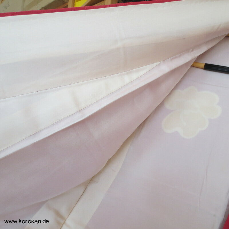 Päonien teilbestickt auf azaleerotpink Homongi Kimono
