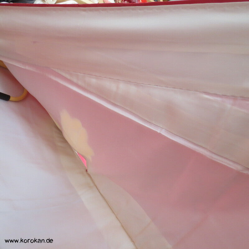 Päonien teilbestickt auf azaleerotpink Homongi Kimono