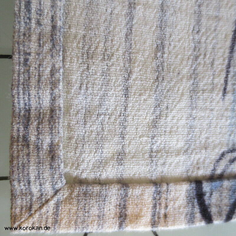handgenähter japanischer Yukata Kimono, dicker Krepp Porzellanmuster