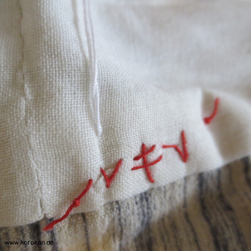 handgenähter japanischer Yukata Kimono, dicker Krepp Porzellanmuster
