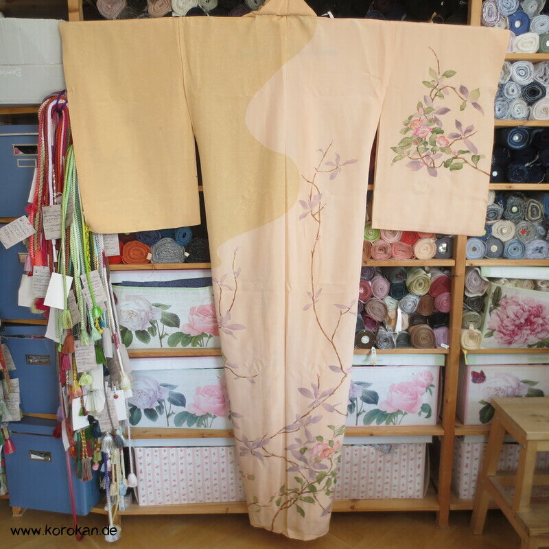 Kamelienbaum Stoffbahnen Seide für Homongi - Karieba