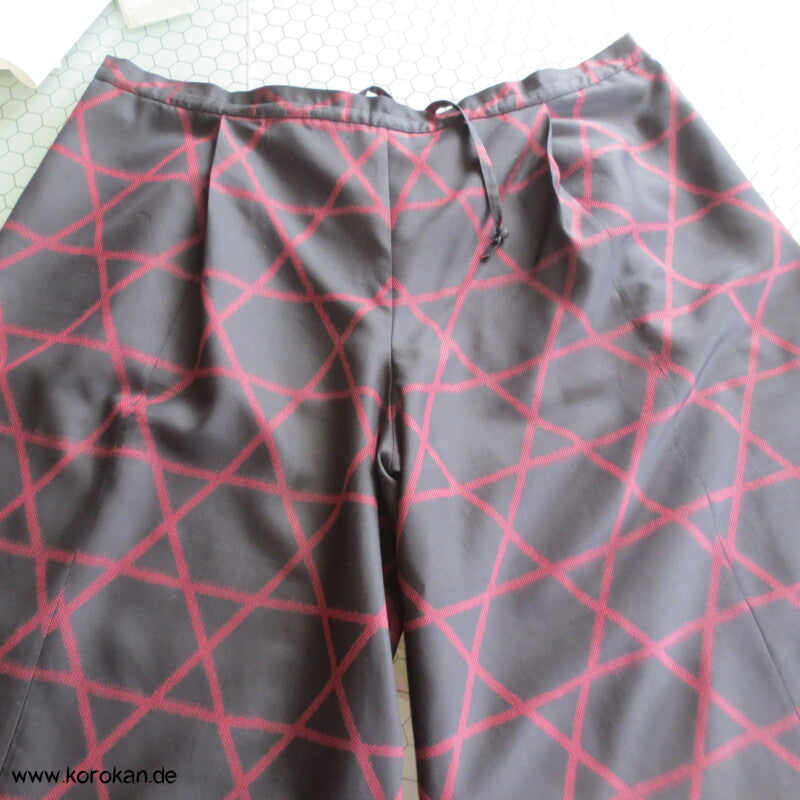 Hosenrock  / weite Hose aus Tsumugi Kasuri Asanoha