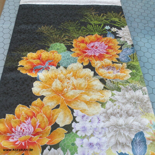 Panel Muster Stoff für Kimono - Blumendruck