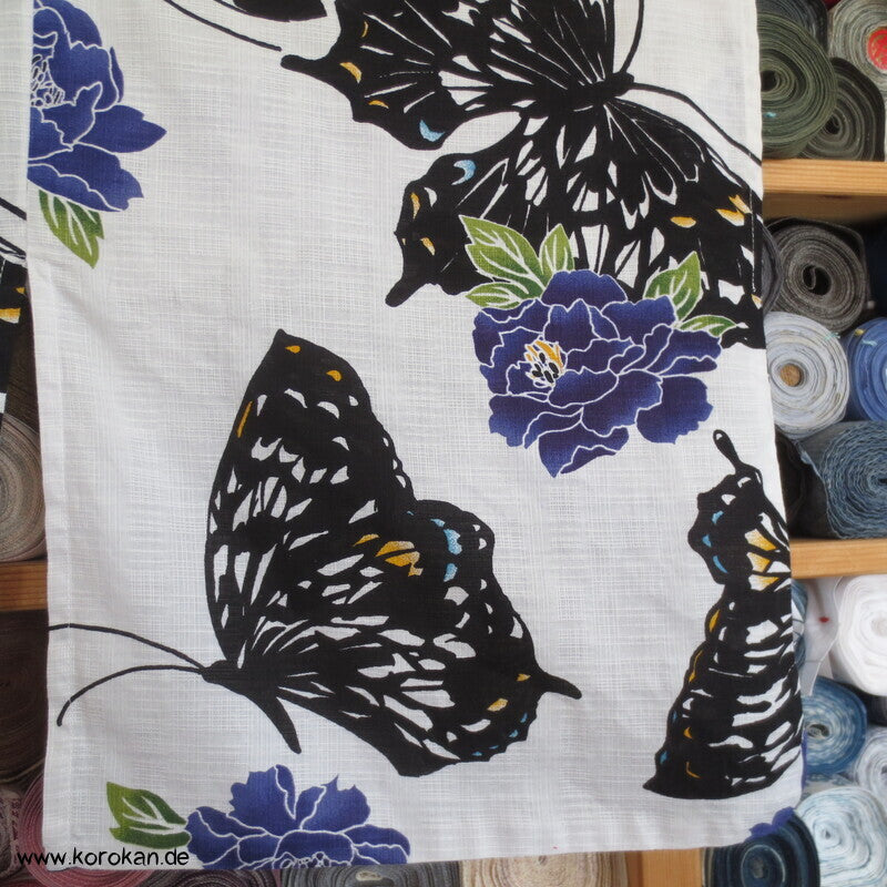 Yukata Baumwoll Kimono Schmetterlinge