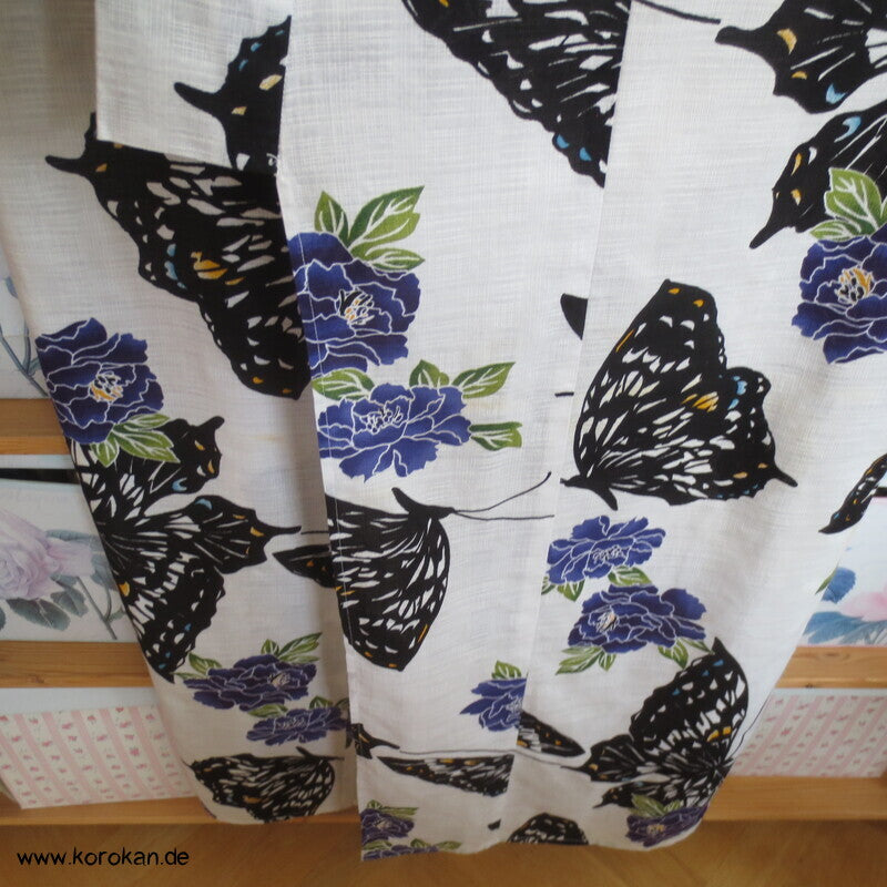 Yukata Baumwoll Kimono Schmetterlinge