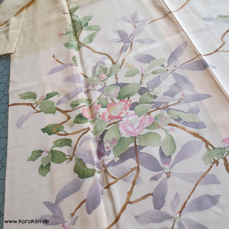 Kamelienbaum Stoffbahnen Seide für Homongi - Karieba