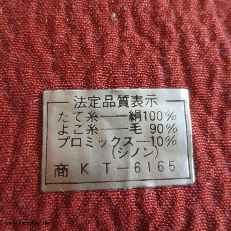 japanischer Bingata Seide / Wolle Kimono Krepp