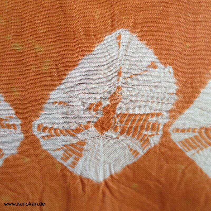 Näh Batikstreifen Juban Kimono - antik, rotes Futter