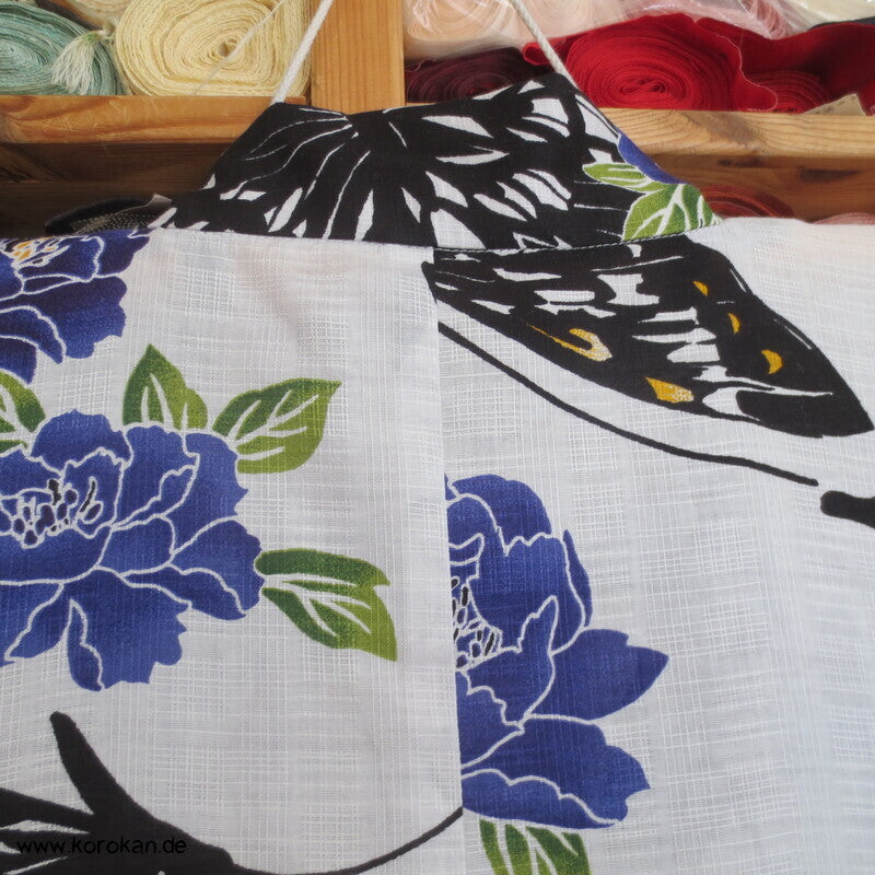 Yukata Baumwoll Kimono Schmetterlinge