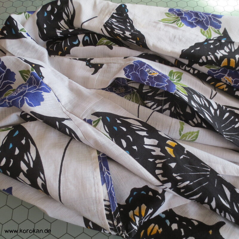 Yukata Baumwoll Kimono Schmetterlinge