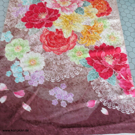Panel Muster Stoff für Kimono - Blumendruck