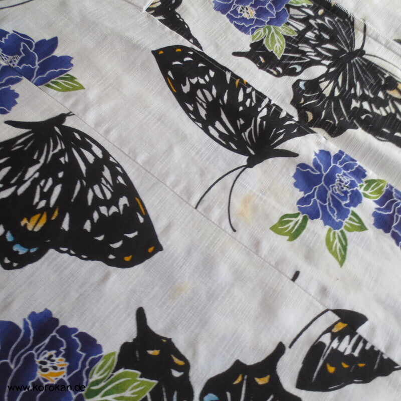 Yukata Baumwoll Kimono Schmetterlinge