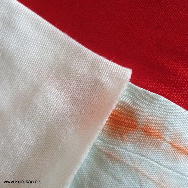 Näh Batikstreifen Juban Kimono - antik, rotes Futter