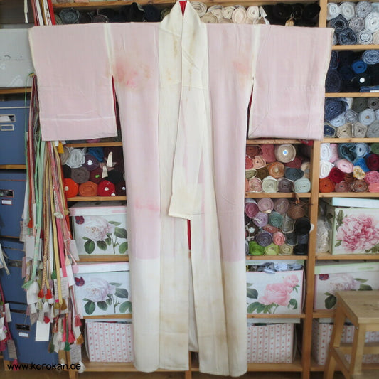 Nakagi - Lagenlook Kimono - naturfarbener Seiden Crepe