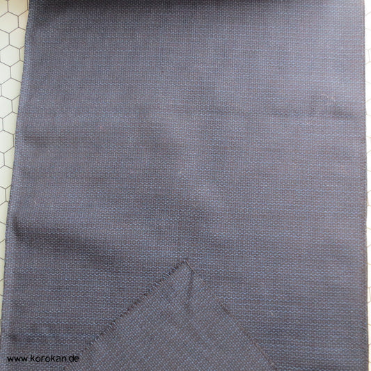 blauschwarzer Kikko Männer Kimono Tanmono Wolle