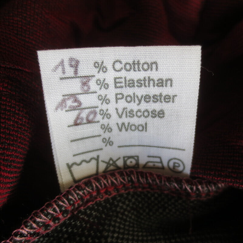 Viscosejacquardjersey schmales Kleid weinrotes zigzag, Gr. M