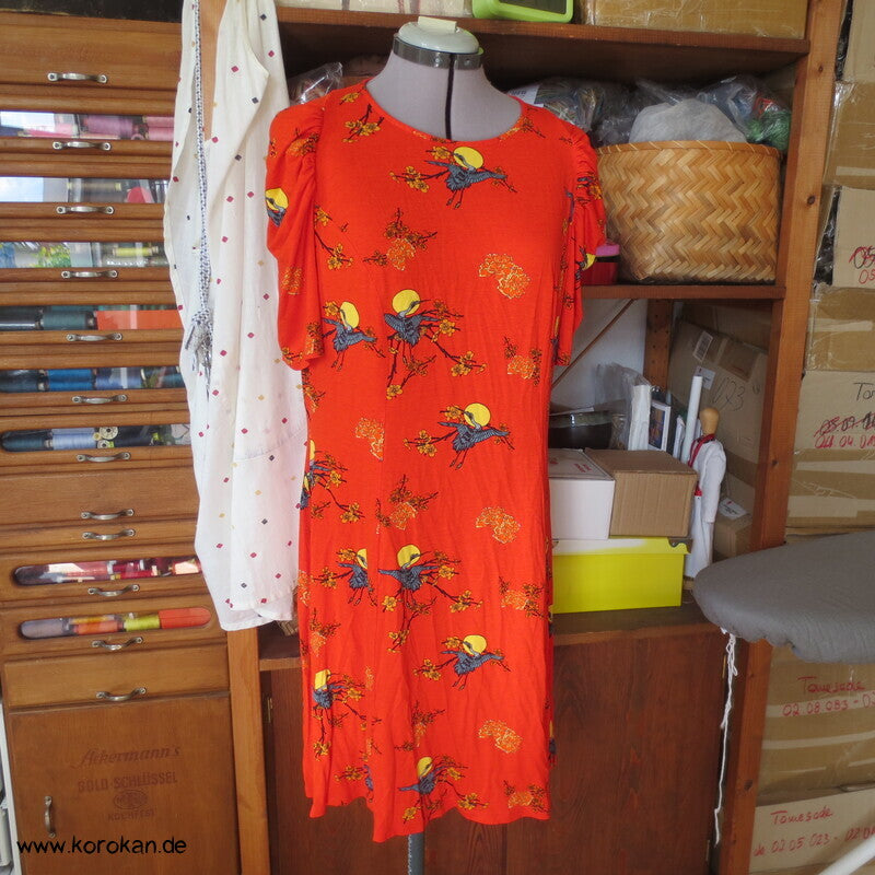 Kraniche vor Mond T Shirt  Kleid XL