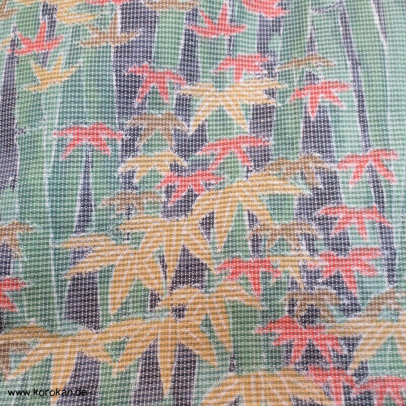 Bambuswald Kasuri Tsumugi Seiden Kimono
