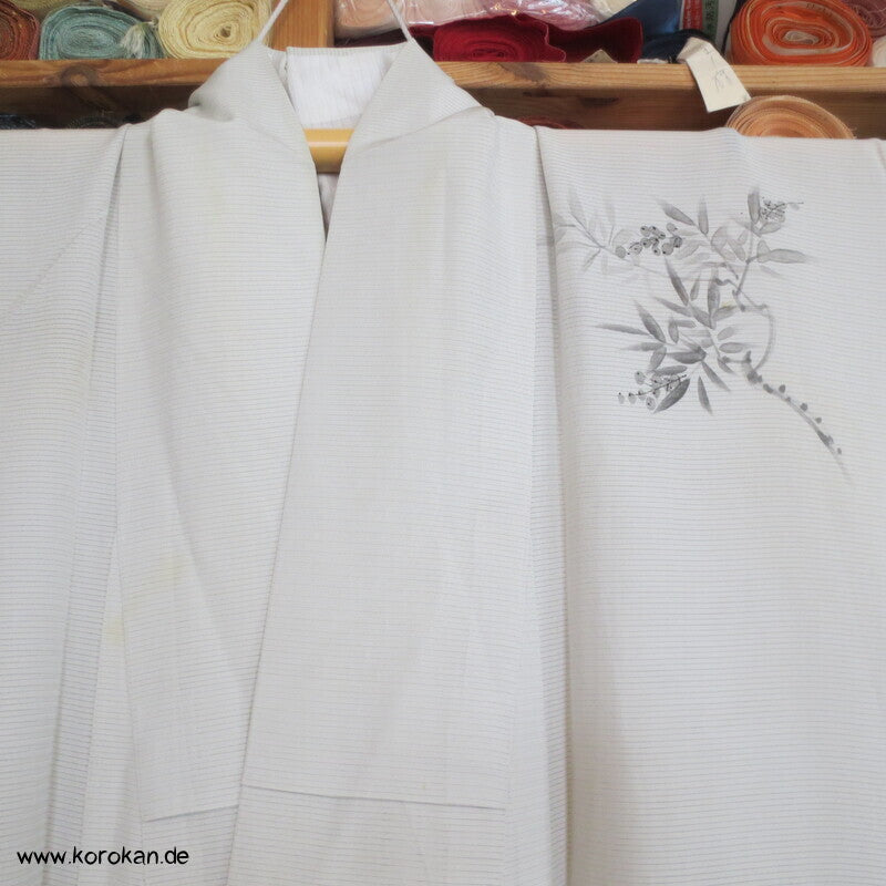 zarte Zweige Hitoe Tsukesage Kimono Rho Seide