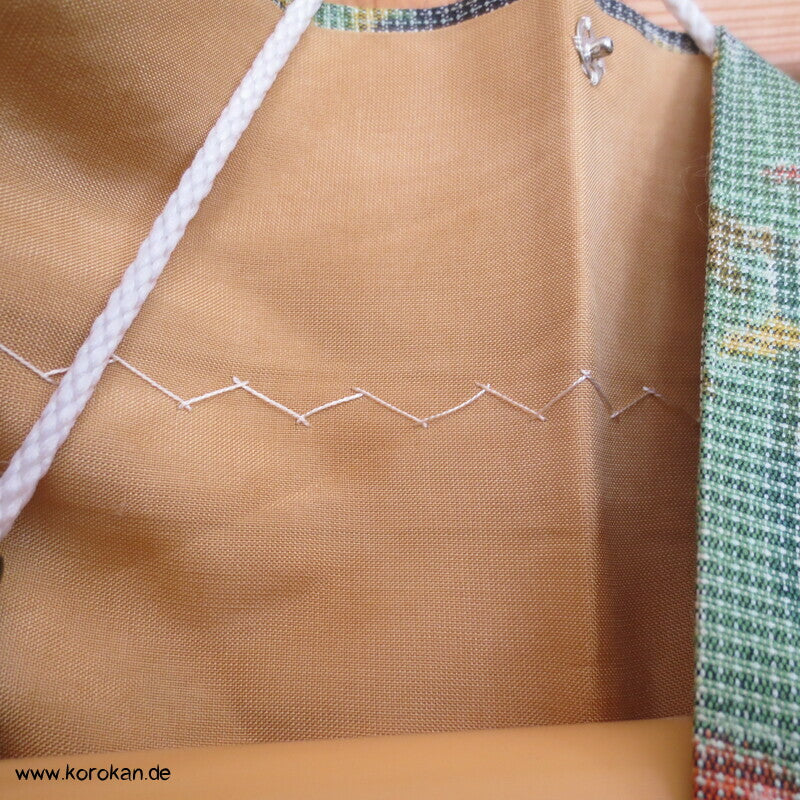 Bambuswald Kasuri Tsumugi Seiden Kimono
