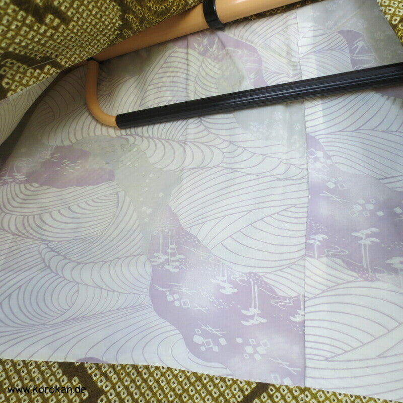 olivgrüner Egasumi Full Shibori Haori