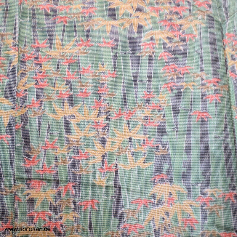 Bambuswald Kasuri Tsumugi Seiden Kimono