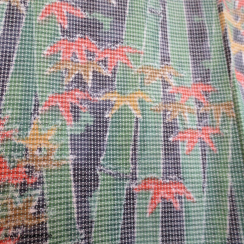Bambuswald Kasuri Tsumugi Seiden Kimono