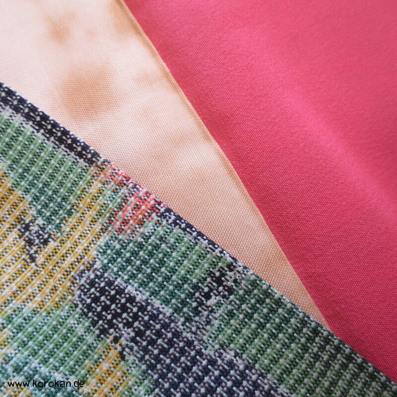 Bambuswald Kasuri Tsumugi Seiden Kimono