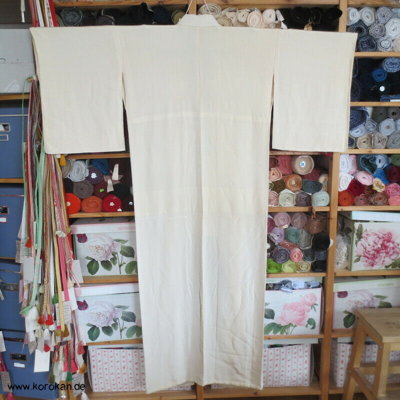 Nakagi - Lagenlook Kimono - naturfarbener Seiden Crepe