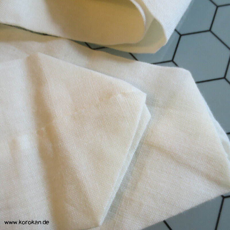 natur breites Muslin Koshihimo Band für Juban/ Kimono