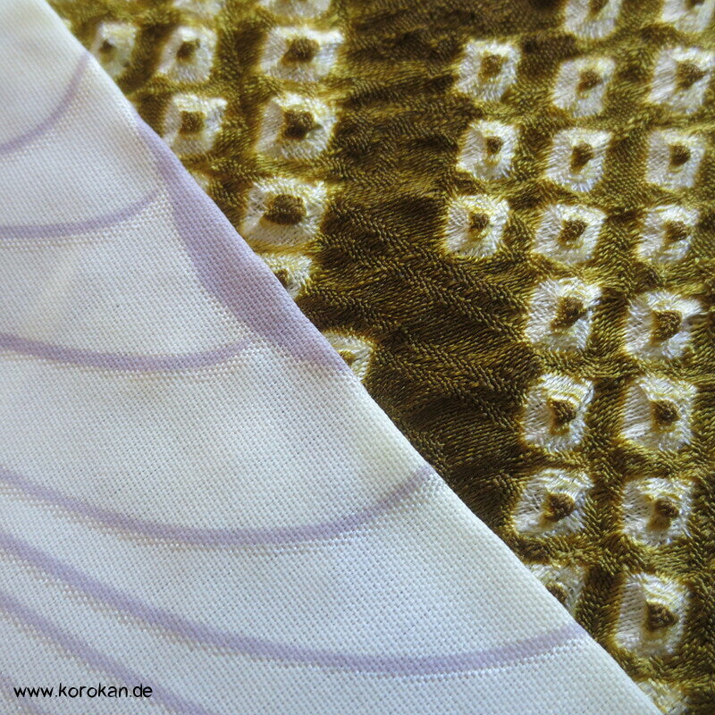 olivgrüner Egasumi Full Shibori Haori