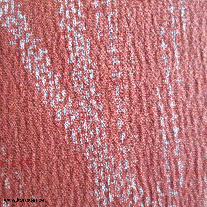 japanischer Gräser Kasuri Seide/ Wolle Kimono Krepp Stoff