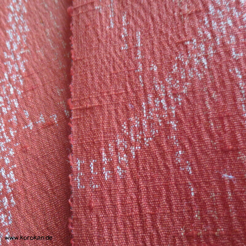 japanischer Gräser Kasuri Seide/ Wolle Kimono Krepp Stoff