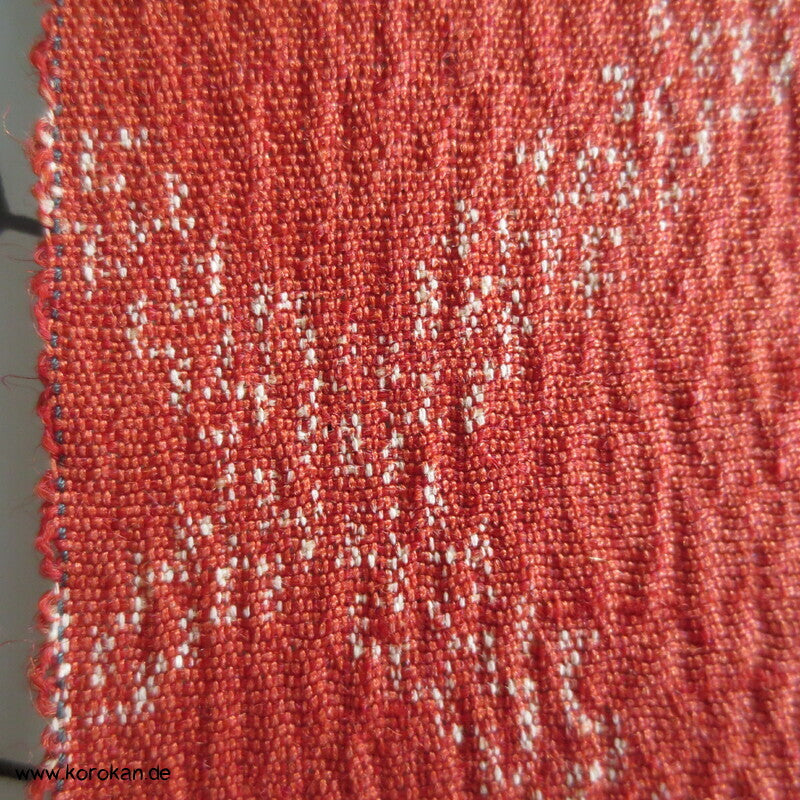 japanischer Gräser Kasuri Seide/ Wolle Kimono Krepp Stoff