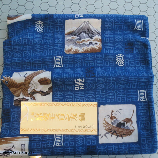 alte Kanji, Shikishi Männer Juban Kimono Wollmuslin