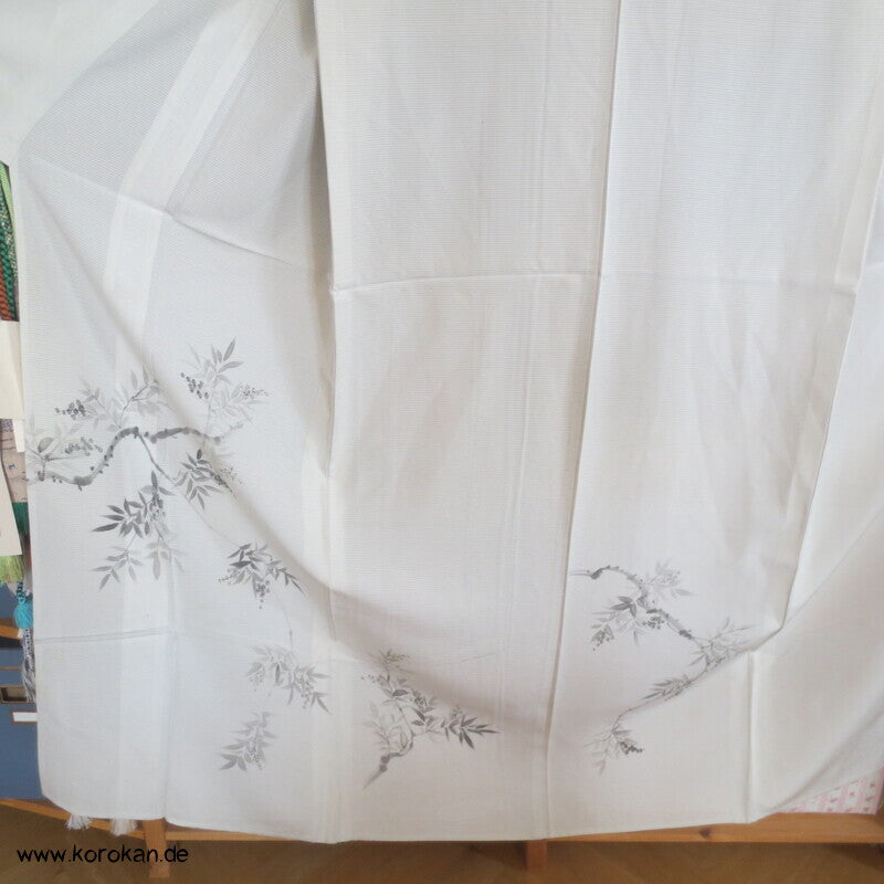 zarte Zweige Hitoe Tsukesage Kimono Rho Seide