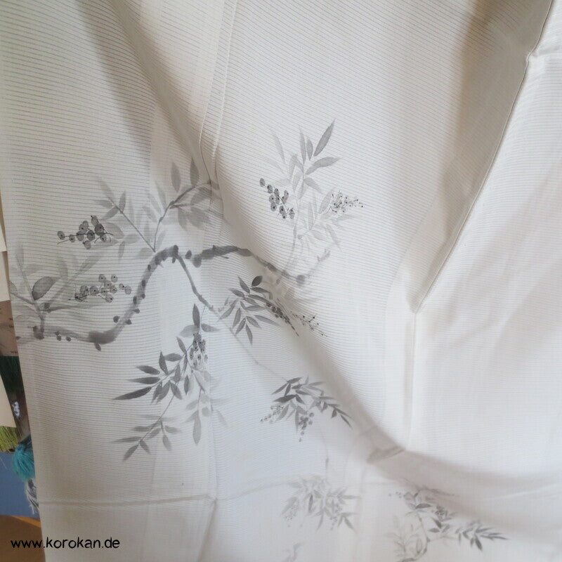 zarte Zweige Hitoe Tsukesage Kimono Rho Seide