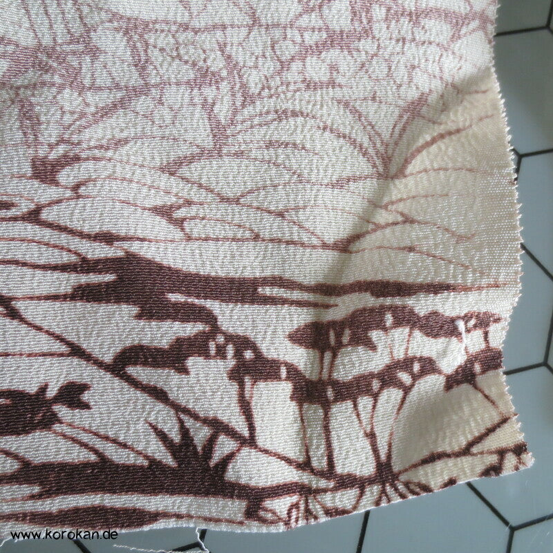 Bingata Batik Chirimen Crepe Seide, Araihari Kimono