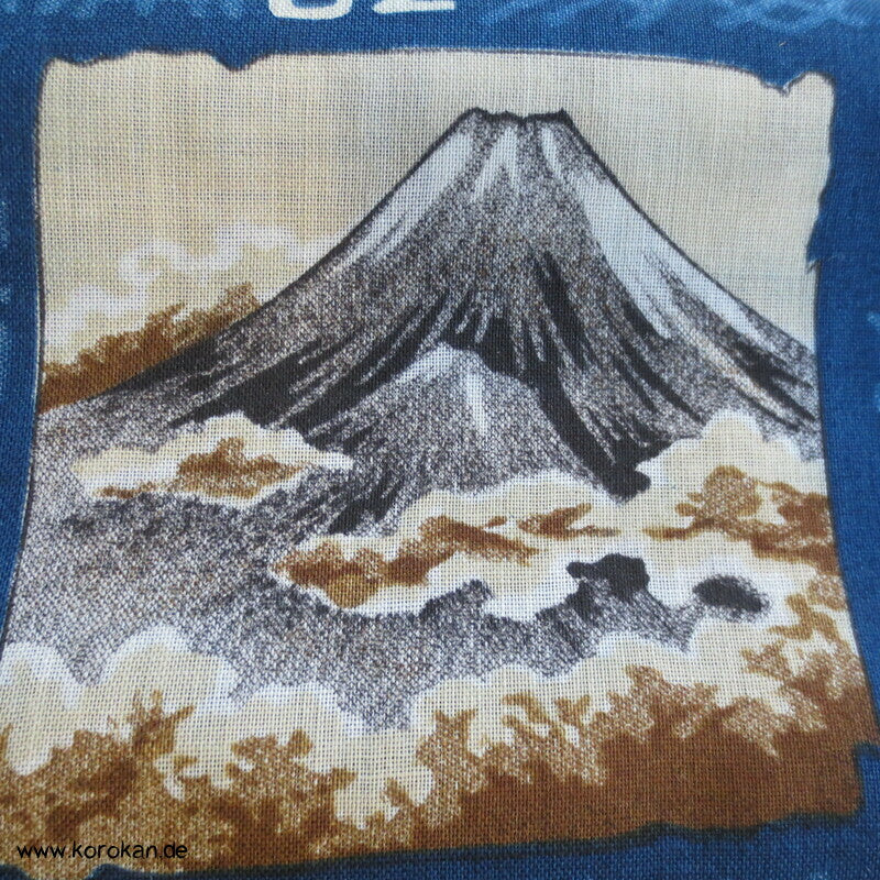 alte Kanji, Shikishi Männer Juban Kimono Wollmuslin