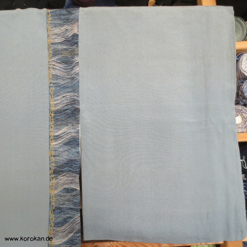 Wellenstreifen blaugrau Homongi Kimono