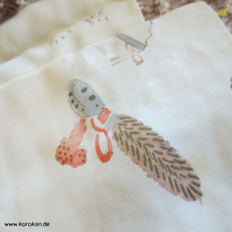 blassbraun mauve Egasumi Nebel Full Shibori Haori
