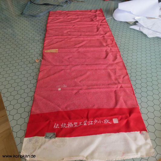 Same Edo Komon Kimono Seidencrepe