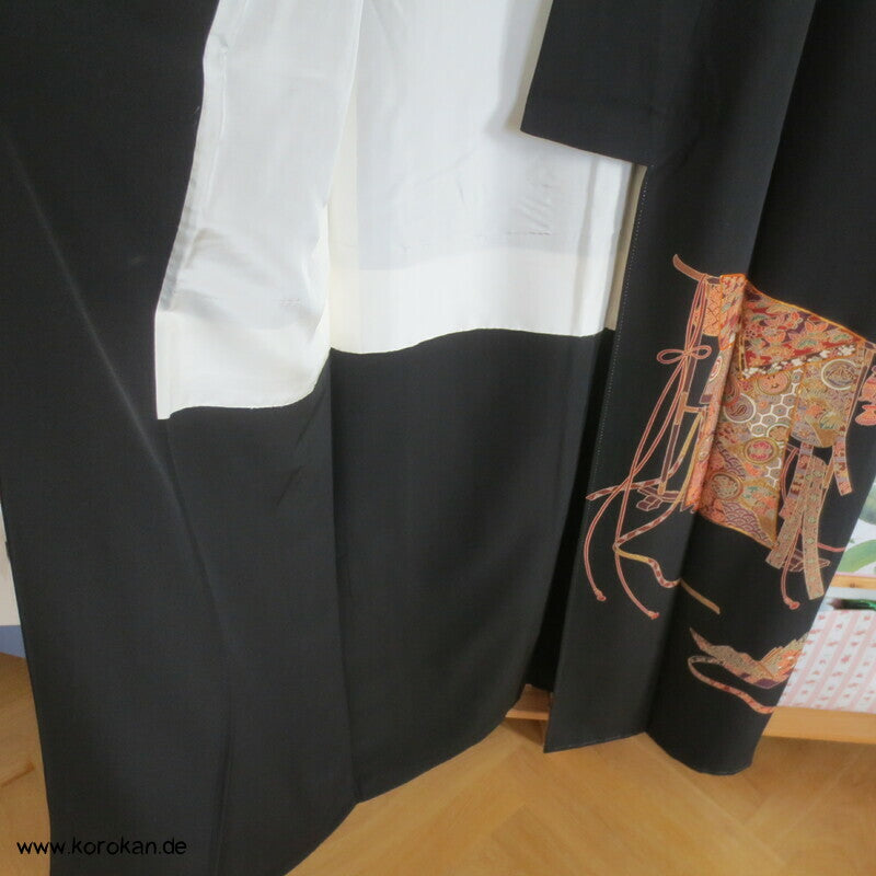 Japan Kimono Hänger Tomesode Seidencrepe