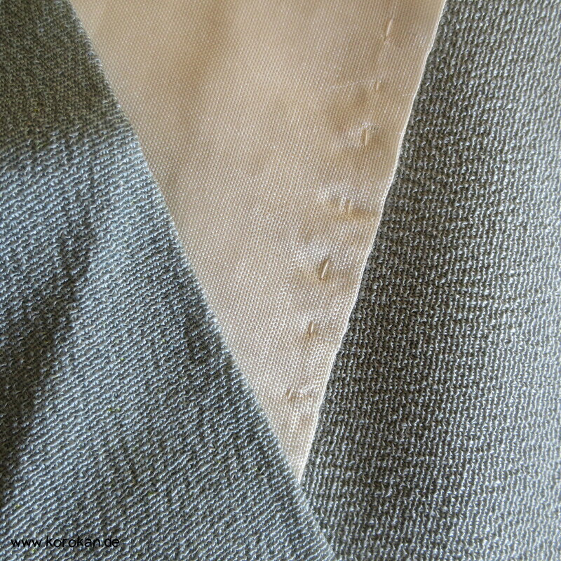 Wellenstreifen blaugrau Homongi Kimono