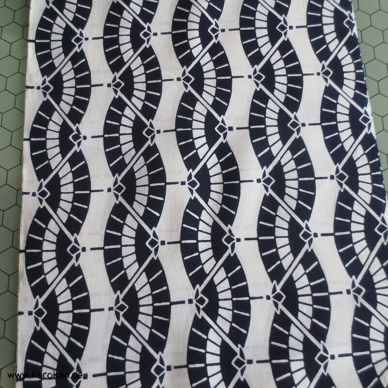 Bangasa - Papierschirmstreifen Yukata Kimono Baumwoll Stoff