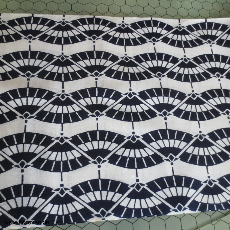 Bangasa - Papierschirmstreifen Yukata Kimono Baumwoll Stoff