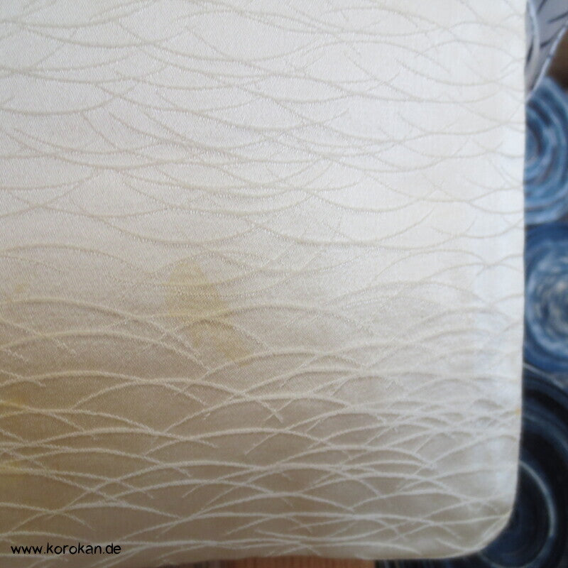handgemalter Bambus auf Seidendamast Tsukesage Kimono